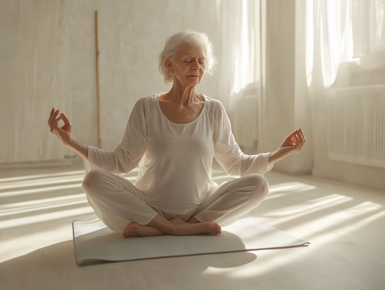 Заняття з йоги для пенсіонерів
